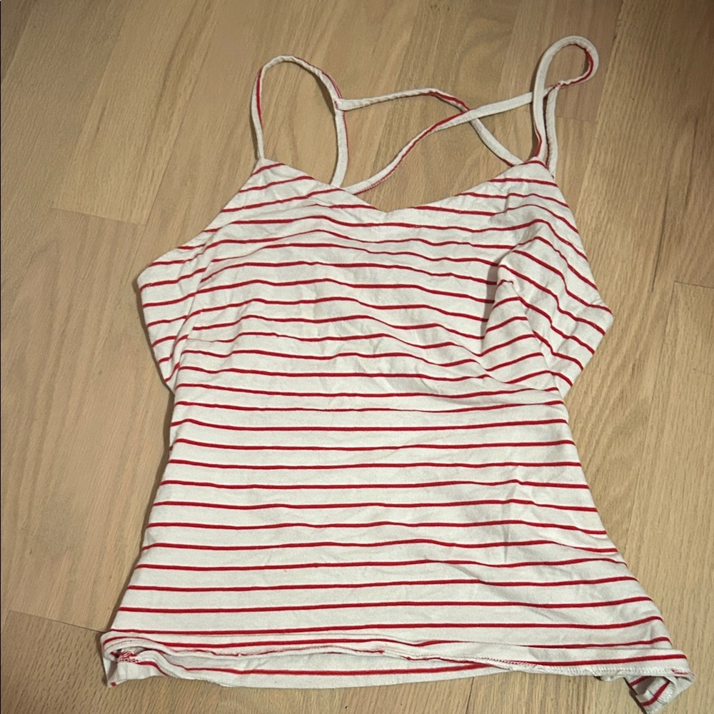 Red Striped Women's Top